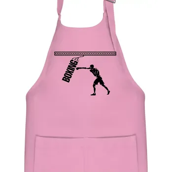 Kuchyňská zástěra Boxing boxer - Dětská zástěra na vaření - Univerzální velikost ( Růžová )