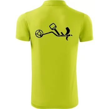 Pánská košile Detektor na hledání kovů - Polokošile Victory sportovní (dresovina) - M ( Limetková )