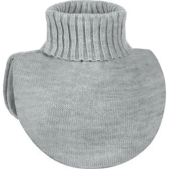 Šála Dětský nákrčník pletený - 2 šedá světlá