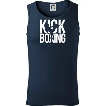 Pánské termoprádlo Nápis Kick Boxing - Tílko pánské Core - L ( Námořní modrá (velmi tmavá - téměř černá) )