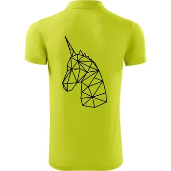 Pánská košile Geometrie - Jednorožec - Polokošile Victory sportovní (dresovina) - L ( Limetková )