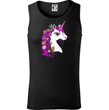 Pánské termoprádlo Vánoční jednorožec - Tílko pánské Core - XL ( Černá )