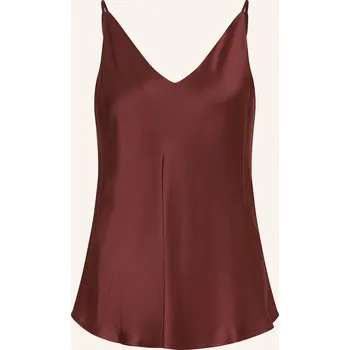 Ottod'ame Dámský Saténový Top Susy, hnědá, 42