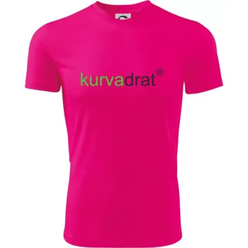 Chlapecké tričko KurvaDrát - Dětské triko sportovní (dresovina) - 158 cm/12 let ( Neon Pink )
