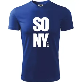 Chlapecké tričko SO NY city - Dětské triko sportovní (dresovina) - 146 cm/10 let ( Královská modrá )