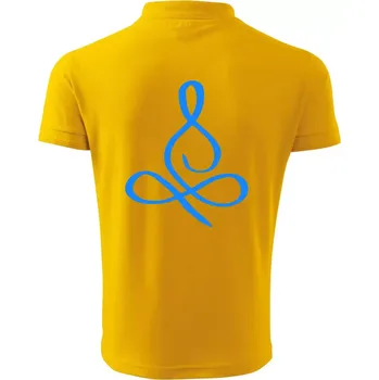 Pánská košile Yoga - lotus modrý (Moňas) - Polokošile pánská Pique Polo 203 - 2XL ( Žlutá )