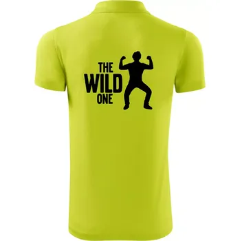 Pánská košile Bachelor party - The wild one - Polokošile Victory sportovní (dresovina) - M ( Limetková )