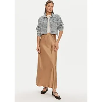 Dámská sukně ViCOLO Maxi sukně TB0342 Hnědá Regular Fit S