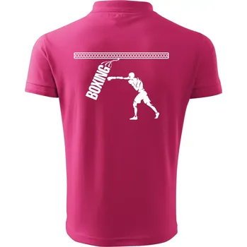Pánská košile Boxing boxer - Polokošile pánská Pique Polo 203 - S ( Purpurová )