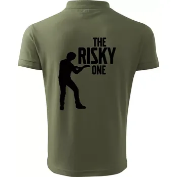 Pánská košile Bachelor party - The risky one - Polokošile pánská Pique Polo 203 - XL ( Khaki )