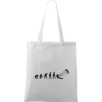 Evoluce KITEBOARDING - Taška bavlněná - 42 x 38 cm ( Bílá )