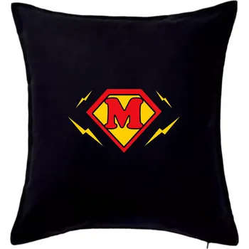 Polštář Super máma znak - Polštář 50x50 - 50x50 - Pouze potah ( Černá )