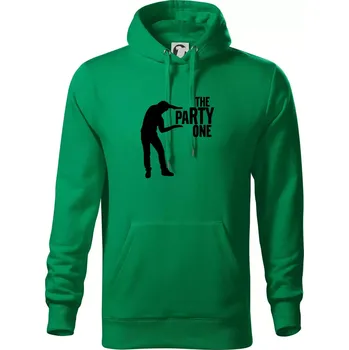 Pánská mikina Bachelor party - The party one - Mikina pánská Cape s kapucí - 4XL ( Středně zelená )