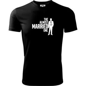 Pánské tričko Bachelor party - The almost married one - Pánské triko Fantasy sportovní (dresovina) - 3XL ( Černá )