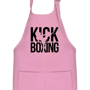 Kuchyňská zástěra Nápis Kick Boxing - Dětská zástěra na vaření - Univerzální velikost ( Růžová )