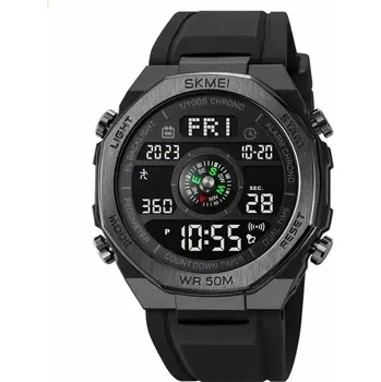 Hodinky Skmei 2209 pánské hodinky s krokoměrem Just Black