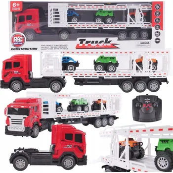 autíčko Autopřepravník Dálkově ovládaná 3 autíčka Pilot Nákladní automobil