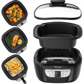 fritéza MULTICOOKER 3 V 1 HORKOVZDUŠNÁ FRITÉZA, PAŘNÍ HRNEC, ELEKTRICKÝ HRNEC 5L 1500W