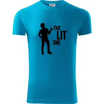 Pánské tričko Bachelor party - The lit one - Viper FIT - Pánské zůžené tričko - L ( Světlý tyrkys )