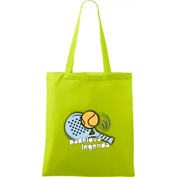 Padelová legenda - Taška bavlněná - 42 x 38 cm ( Limetková )