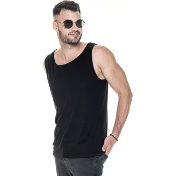 Pánské tílko PÁNSKÉ KRÁTKÉ TRIČKO 21341-3XL černá XXXL