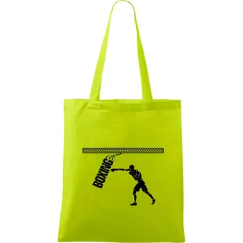 Boxing boxer - Taška bavlněná - 42 x 38 cm ( Limetková )