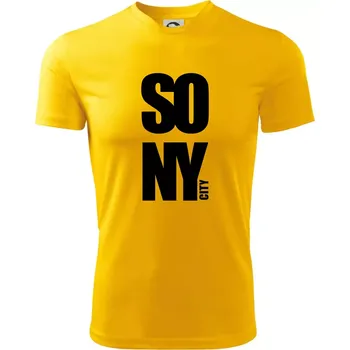 SO NY city - Dětské triko sportovní (dresovina) - 158 cm/12 let ( Žlutá )