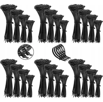 Stahovací páska Upínací pásky, černé stahovací pásky 4,8 mm 2400 ks