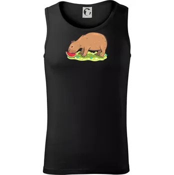 Kapybara a meloun - Tílko pánské Core - S ( Černá )