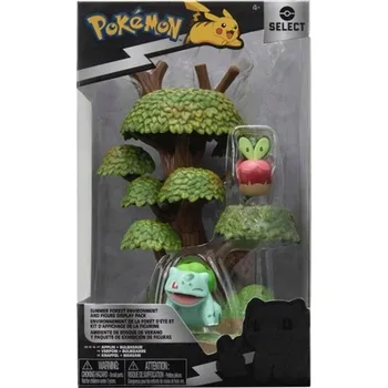Figurka Pokémon: Letní les + figurky: Bulbasaur + Applin