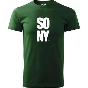 SO NY city - Triko extra velké (5-8XL) - 7XL ( Lahvově zelená )