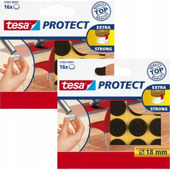 Podložka pod nábytek TESA Kulaté filcové podložky pod židle, stůl, pračku, nábytek černé 18mm x2