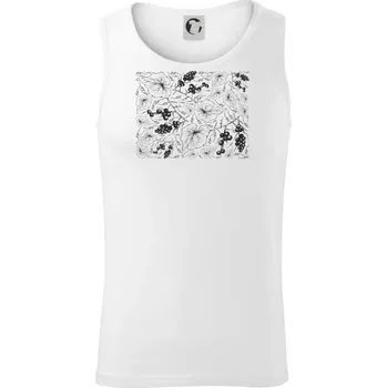 Vinné listy tapeta - Tílko pánské Core - L ( Bílá )