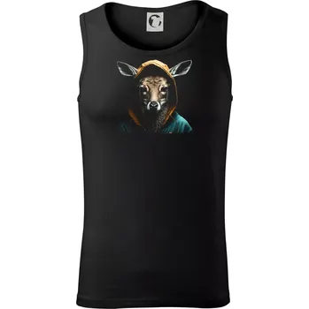 Srnka v mikině - Tílko pánské Core - L ( Černá )