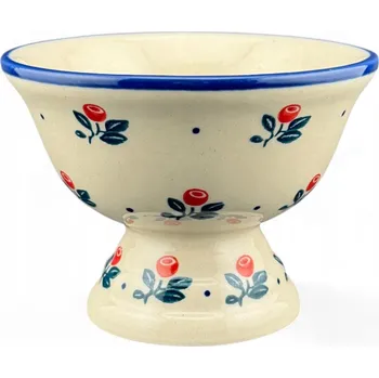 Pohár na zmrzlinu miska na zmrzlinu 180 ml Borůvky BORC Keramika Bolesławiec