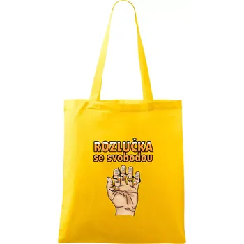 Rozlučka se svobodou pivo - Taška bavlněná - 42 x 38 cm ( Žlutá )