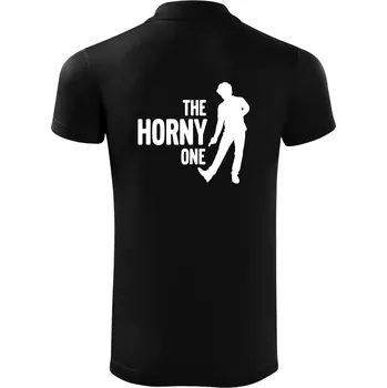 Pánská košile Bachelor party - The horny one - Polokošile Victory sportovní (dresovina) - 3XL ( Černá )