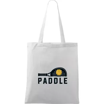Paddle logo na ležato - Taška bavlněná - 42 x 38 cm ( Bílá )