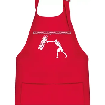 Kuchyňská zástěra Boxing boxer - Dětská zástěra na vaření - Univerzální velikost ( Červená )