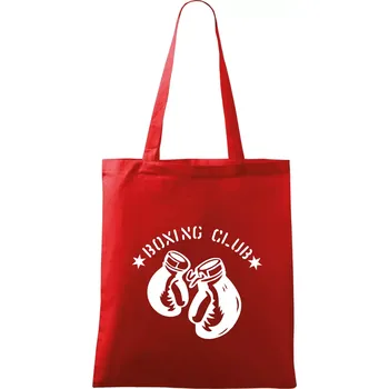 Boxing club nápis - Taška bavlněná - 42 x 38 cm ( Červená )
