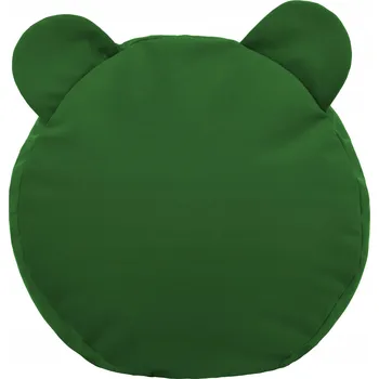 Taburet Podnožka PLUSZOVÁ dekorativní TEDDY taburet PERLOVÁ