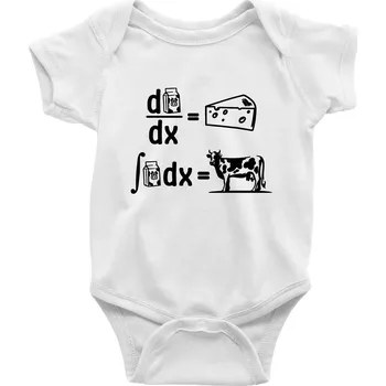 Kojenecké oblečení Matematika mléko - Body kojenecké s krátkým rukávem - Krátký r. 12-18 měs ( Bílá )