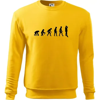 Pánská mikina Evoluce vína muž - Mikina Essential pánská - 2XL ( Žlutá )