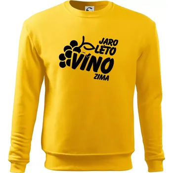 Pánská mikina Jaro, léto, víno, zima - Mikina Essential pánská - M ( Žlutá )