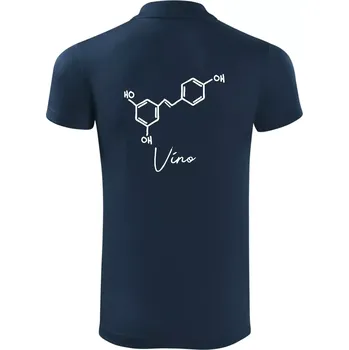 Pánská košile Barová chemie - víno - Polokošile Victory sportovní (dresovina) - S ( Námořní modrá (velmi tmavá - téměř černá) )