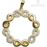 Zlatý přívěsek nekonečno v kroužku