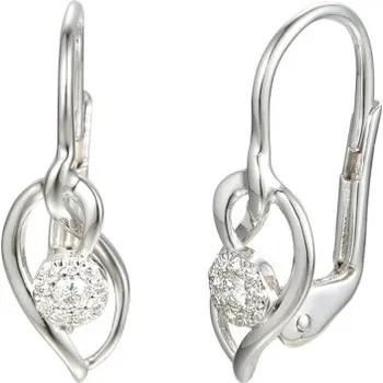 Náušnice Gems, Visací náušnice Meredith, bílé zlato a brilianty, 585-38-3-0706.1B00.0.00.HSI1.000.08