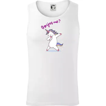 Jednorožec Opiješ mě? - Tílko pánské Core - L ( Bílá )