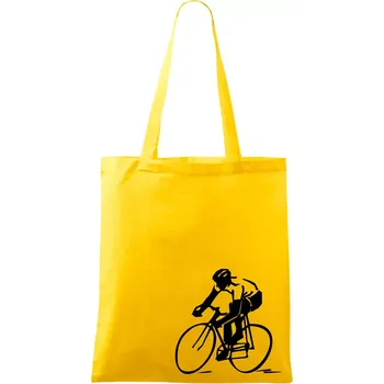 Silniční cyklista - Taška bavlněná - 42 x 38 cm ( Žlutá )