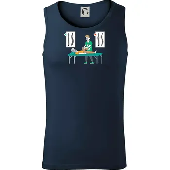 Fyziologické zakřivení páteře - Tílko pánské Core - M ( Námořní modrá (velmi tmavá - téměř černá) )